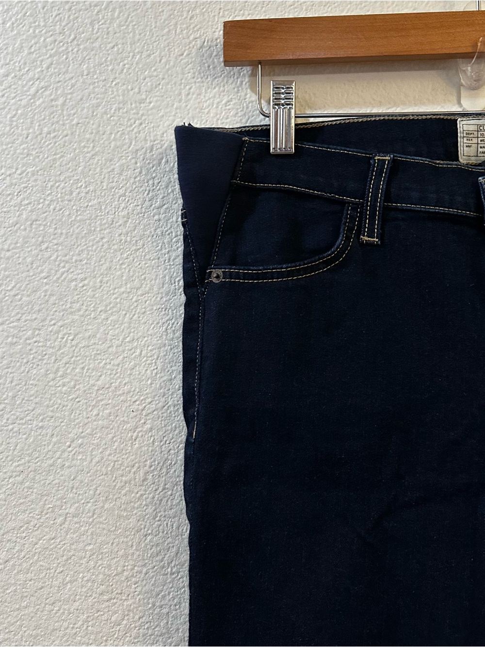 Hatch × Current Elliott Sz 29 Maternity Stiletto Jeans in Serenity Dark Wash - Picture 4 of 9
